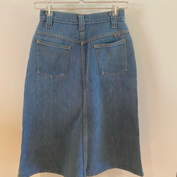 Light Wash Jean Skirt - Picture 3 of 4